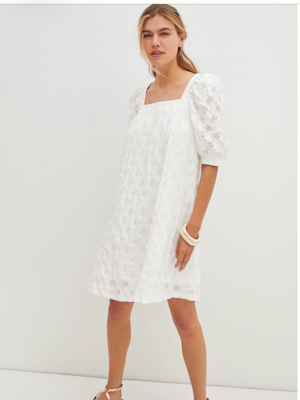 Maeve Anthropologie Eyelet Mini Dress